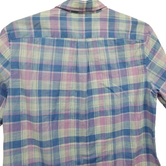 Vineyard Vines Classic Fit Murray Shirt Mens L Short Sleeve Button Down Plaid - Picture 3 of 6